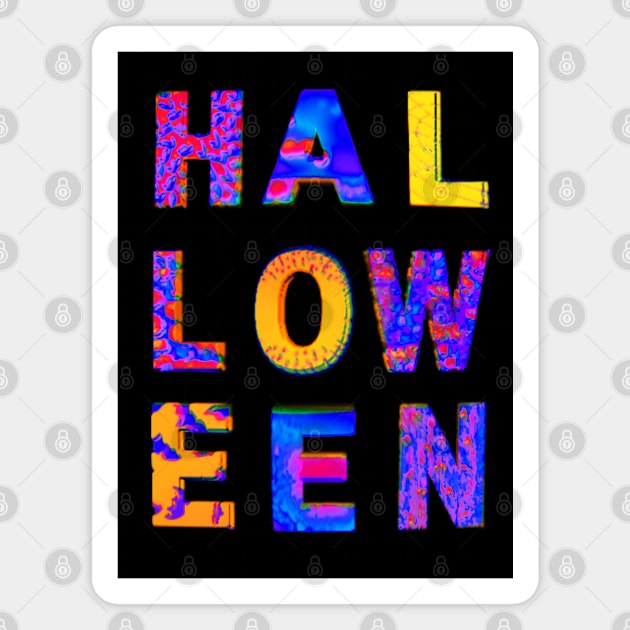 HALLOWEEN Scary Spooky Goopy Letters Magnet by TJWDraws